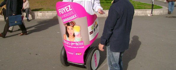 agence street marketing offre gyropode segway campagne nationale marketing de rue